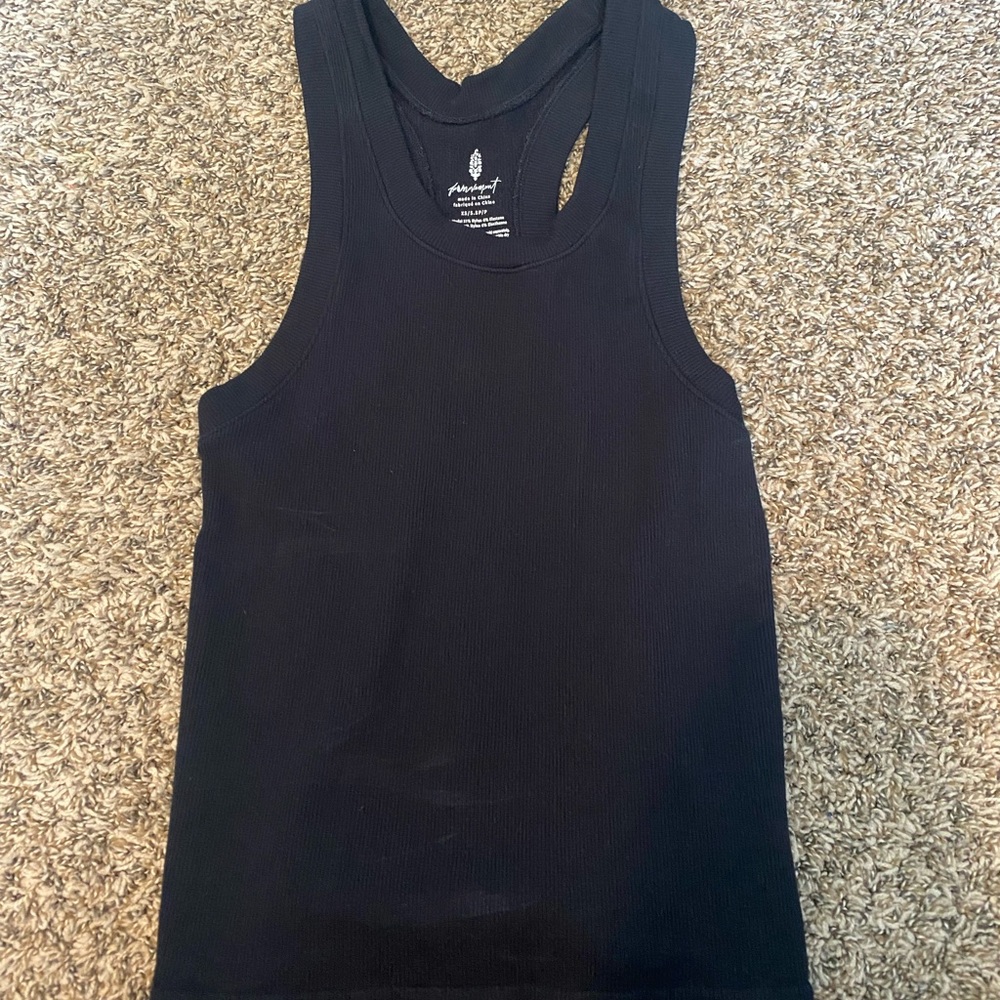 Black free people racerback tank